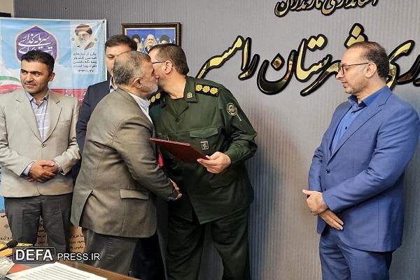 معارفه مسئول جدید دفتر مردمی دفاع مقدس و مقاومت شهرستان رامسر+ تصاویر