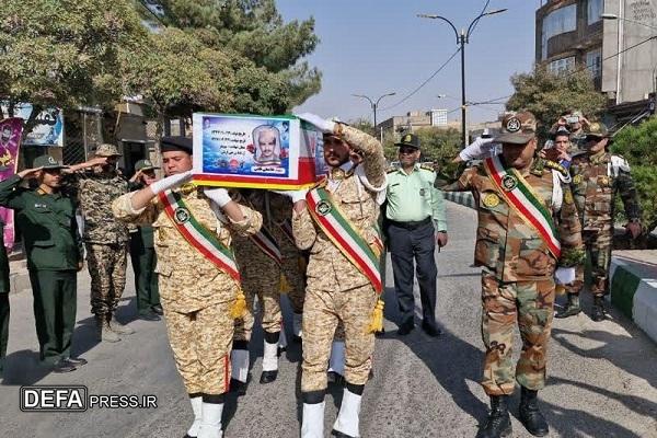 تشییع پیکر شهید «غلامعلی قاینی» در زاوه