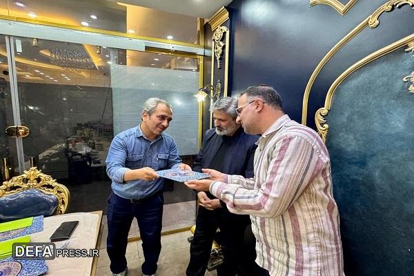 تجلیل دبیر جشنواره مقاومت استان همدان از مدیر امور هنری اداره‌کل حفظ آثار و نشر ارزش‌های دفاع مقدس استان + تصاویر