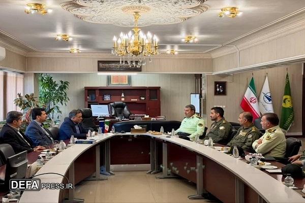 دیدار فرمانده انتظامی خراسان رضوی با مدیرکل فرودگاه‌های استان+ تصاویر