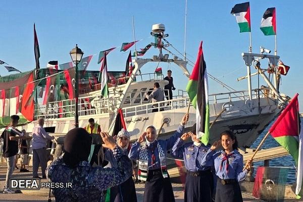 تونسی‌ها در اعتراض به هدف قرار گرفتن ناوگان «صمود» تظاهرات کردند
