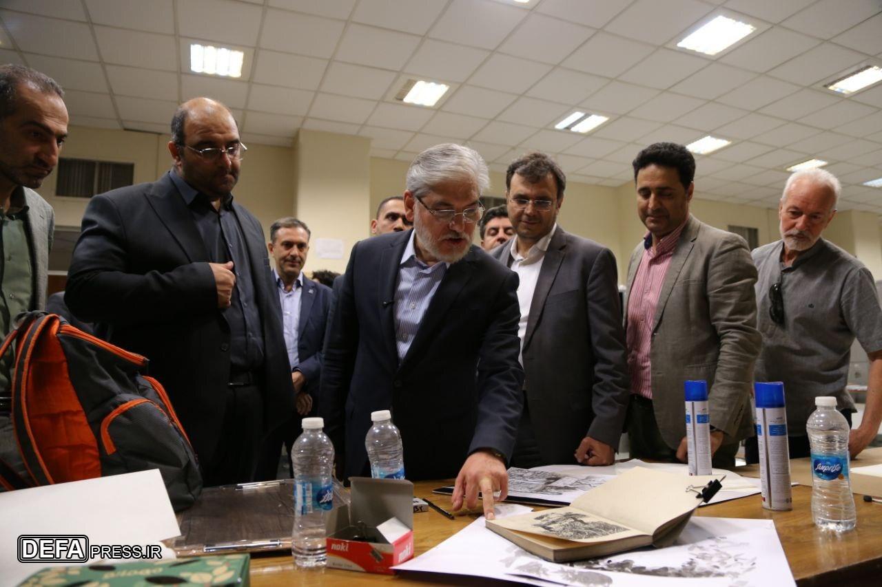 دیدار دو وزیر از جشنواره هنرهای تجسمی جوانان