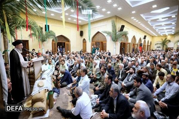آیت الله نورمفیدی در جمع معنوی یادگاران جنگ : دفاع مقدس ایران را به قله اقتدار رساند