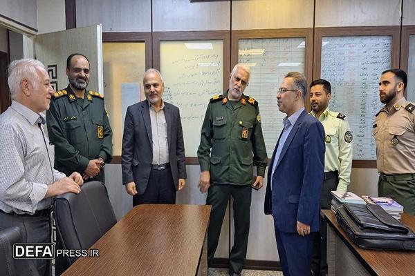 بازدید دادستان نظامی خوزستان از اقدامات حوزه دفاع مقدس