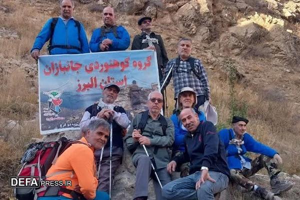 صعود جانبازان البرزی به ارتفاعات دره‌ناز در هفته تربیت‌بدنی