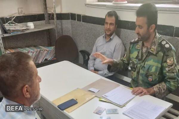 میز خدمت ویژه ایثارگران تیپ ۱۱۶ شهید صفوی قزوین برگزار شد
