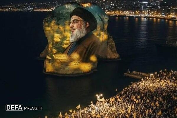 تجمع گسترده لبنانی‌ها به‌مناسبت بزرگداشت رهبران مقاومت+ فیلم