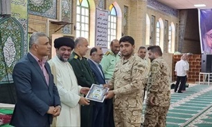 تجلیل از سربازان نمونه در گناوه