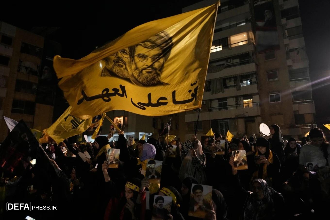 حال و هوای لبنان در نخستین سالگرد شهادت سید حسن نصرالله+ تصاویر