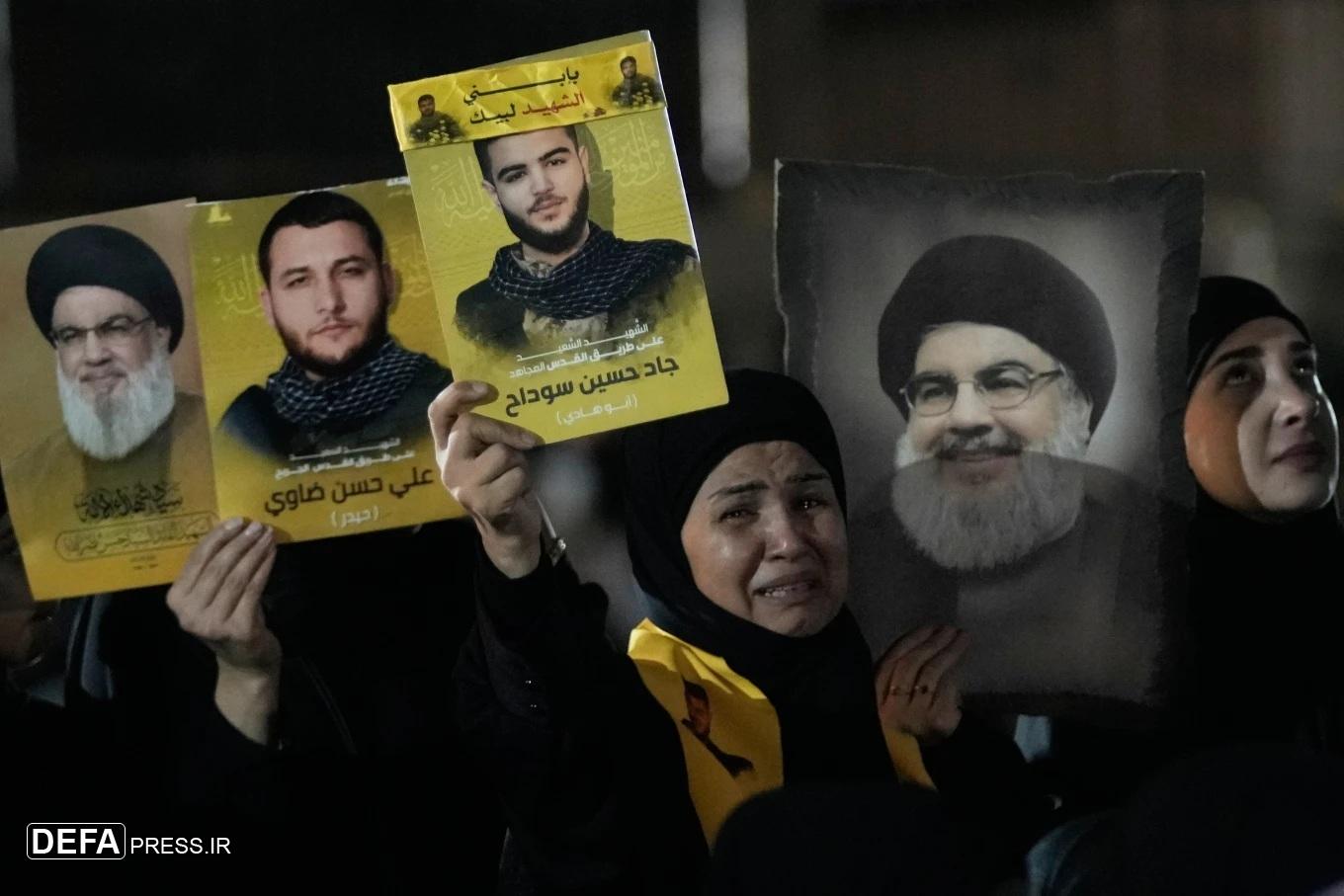حال و هوای لبنان در نخستین سالگرد شهادت سید حسن نصرالله+ تصاویر