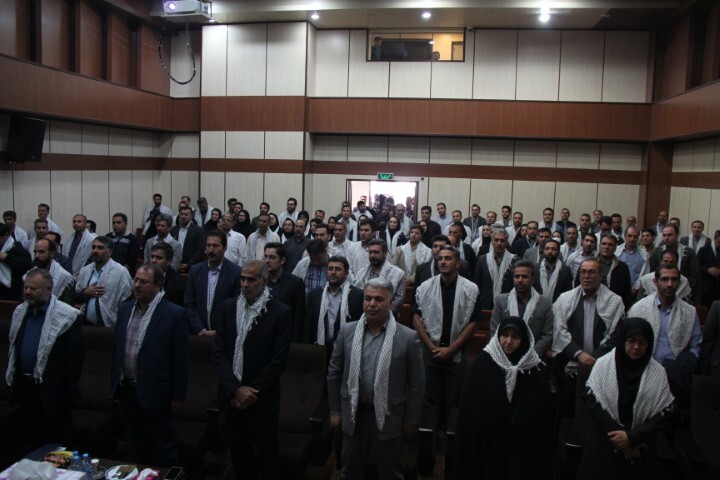 تصاویر/آیین گرامیداشت هفته دفاع مقدس توسط شهرک آب منطقه‌ای زنجان برگزار شد