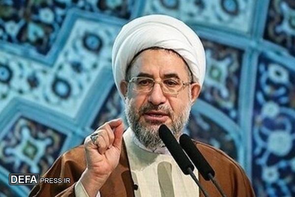 قرائت پیام رهبر معظم انقلاب در مراسم بزرگداشت شهیدان نصرالله و صفی‌الدین