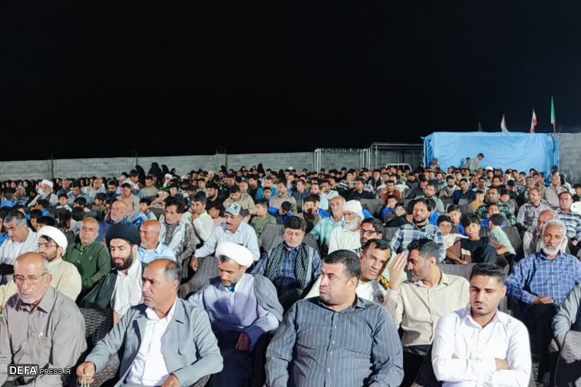 یادواره شهدای حوزه زنگیک در روستای بلبل‌آباد بشاگرد برگزار شد