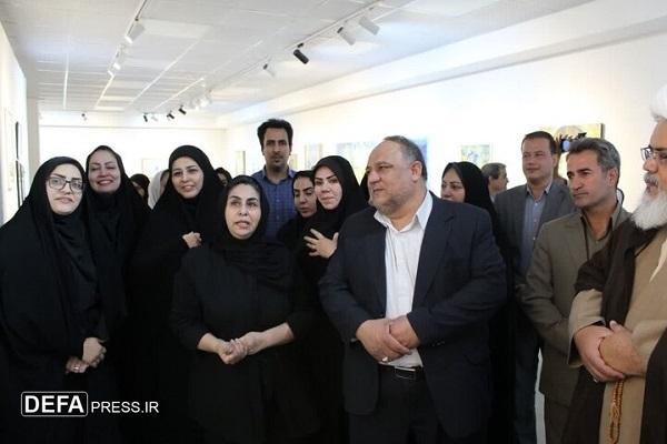 نخستین نمایشگاه هنرهای تجسمی بانوان کرمانشاه افتتاح شد