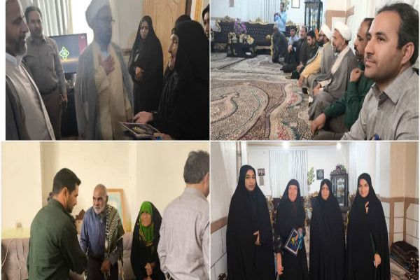 دیدار با خانواده معظم شهیدان خالصی در شهرستان عنبرآباد