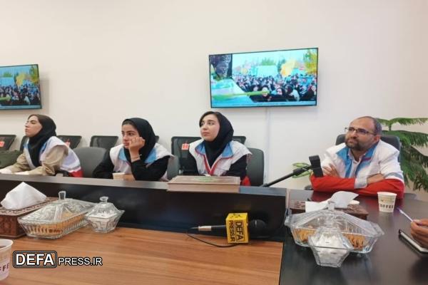 بازدید اعضای داوطلب هلال احمر قزوین از موزه دفاع مقدس و مقاومت قزوین