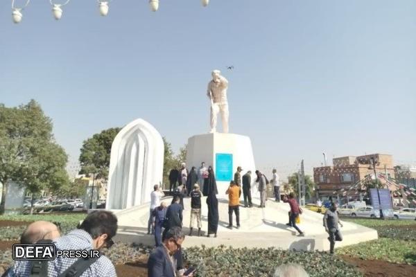 رونمایی از تندیس‌های شهیدان «حسن‌پور» و «لشگری» در قزوین
