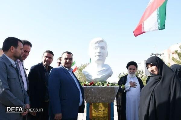 یادبود شهید مدافع حرم در شهرستان اسفراین رونمایی شد