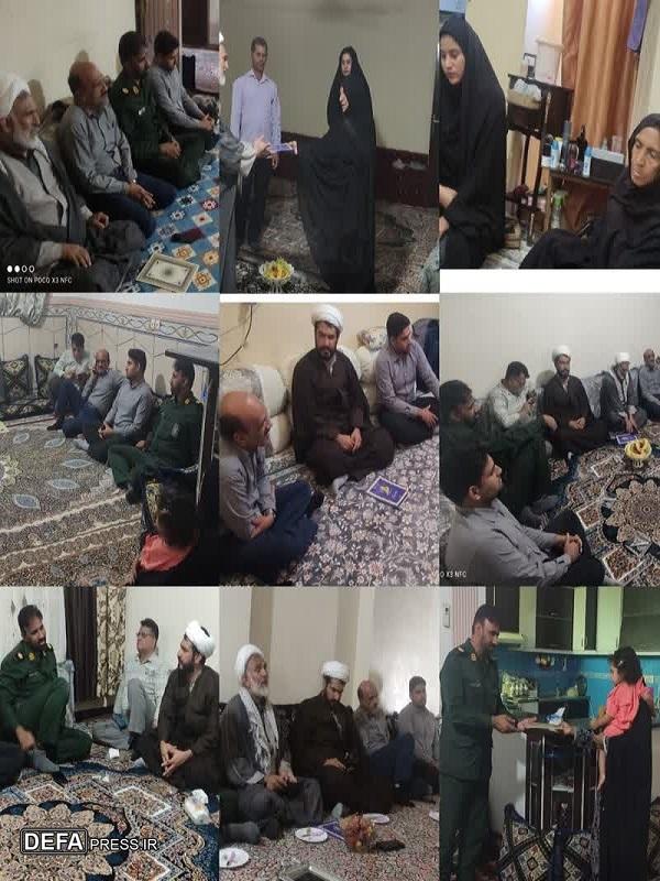 سرکشی هیئت بلندپایه شهرستان قلعه‌گنج از خانواده‌های شهدا