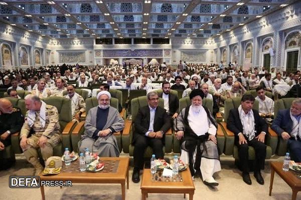 برگزاری اجتماع پیشکسوتان دفاع مقدس و مقاومت خراسان رضوی در حرم امام رضا (ع) + تصاویر