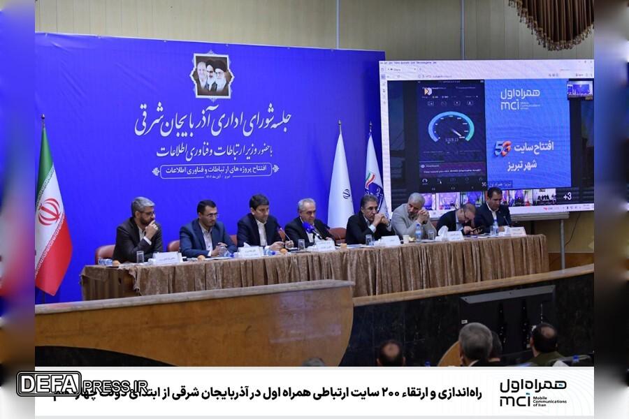 راه اندازی ۲۰۰ سایت ارتباطی همراه اول در استان آذربایجان شرقی