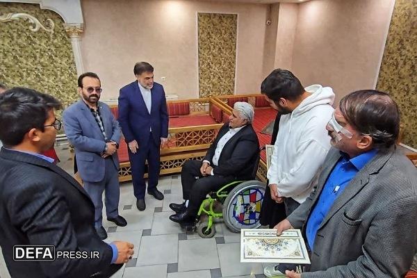 تجلیل از همسران جانبازان در مخابرات منطقه همدان