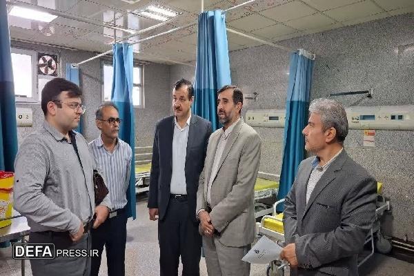 معاون سلامت سازمان پدافند غیرعامل کشور از بیمارستان‌های سقز بازدید کرد