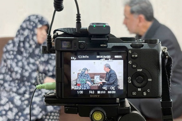 تصاویر/ پشت صحنه تاریخ شفاهی مادر شهید «کیانی» در آمل