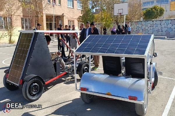 نوجوانان لیلاخی در دهگلان کردستان اولین ماشین خورشیدی را تولید کردند