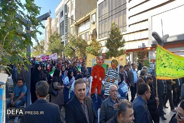 مراسم با شکوه راهپیمایی ۱۳ آبان و روز ملی مبارزه با استکبار جهانی در کردستان برگزار شد