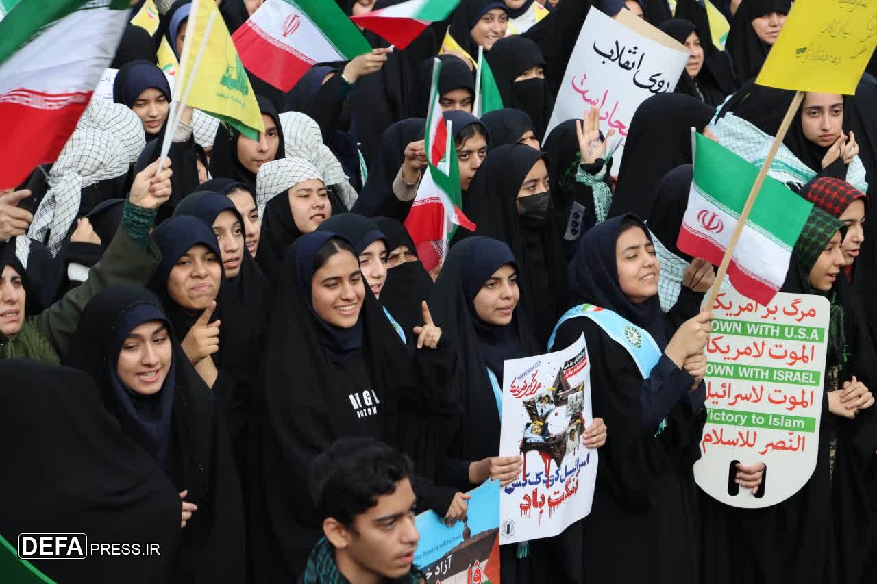 اعلام انزجار نسل چهارم انقلاب در سراسر کشور از استکبار+ فیلم و عکس