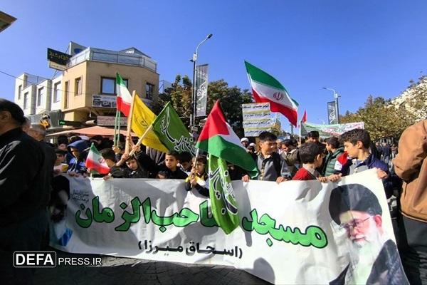 راهپیمایی ۱۳ آبان در زنجان برگزار شد
