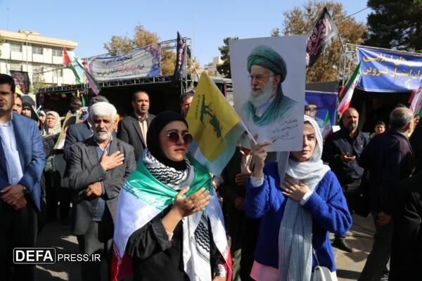 قزوین یکپارچه فریاد شد؛ نسل مقاومت در میدان است