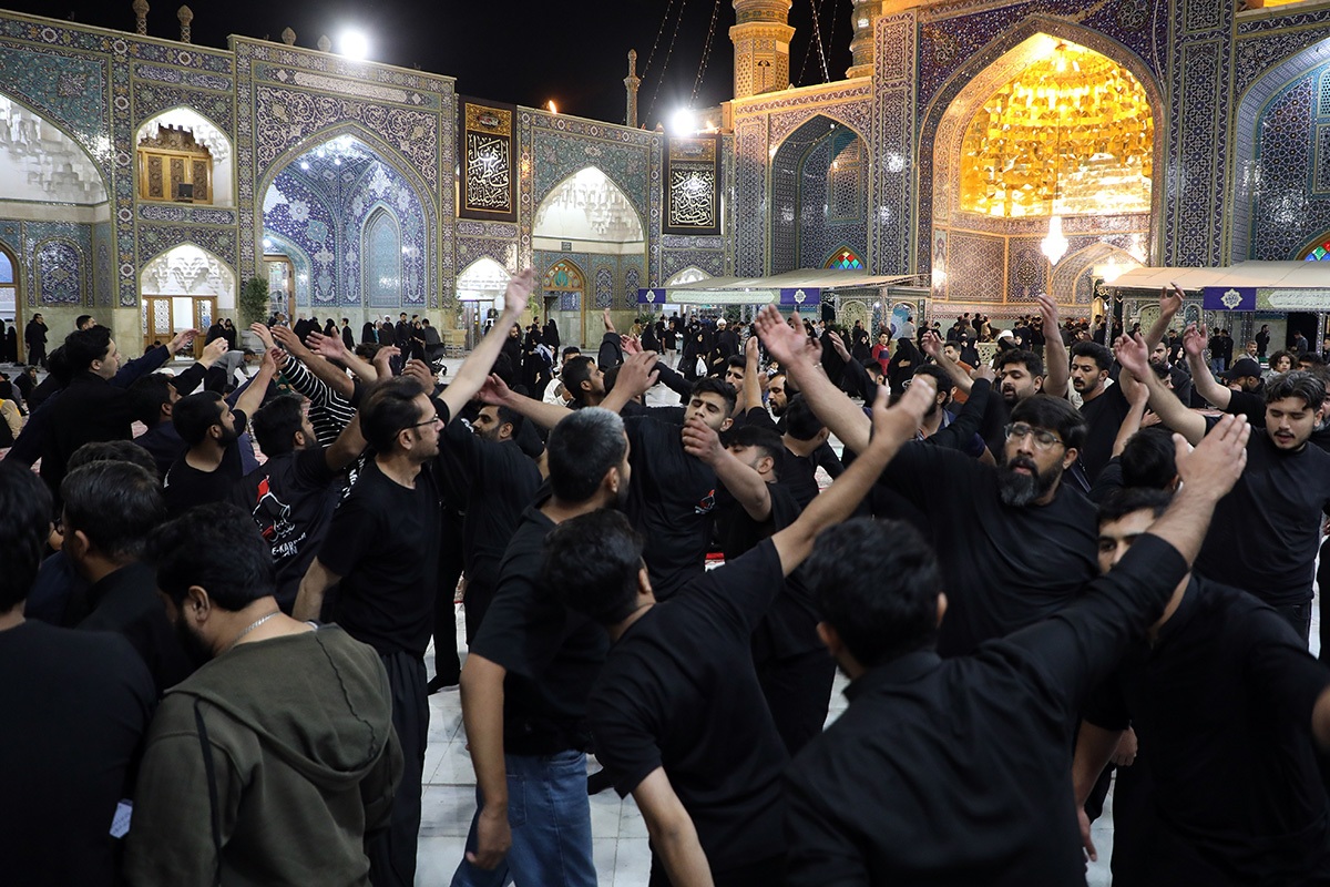 تصاویر/  حال و هوای حرم کریمه اهل بیت در شام شهادت حضرت زهرا(س)