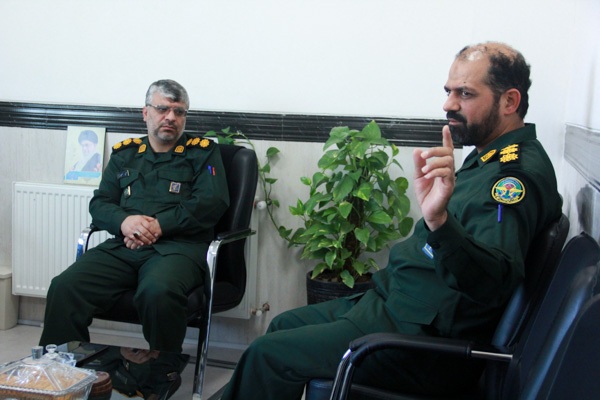 در دیدار سرهنگ «حرزاده» با فرمانده ناحیه مقاومت بسیج شهید الله دادی تاکید شد: تعامل برای ترویج فرهنگ مقاومت+ تصاویر