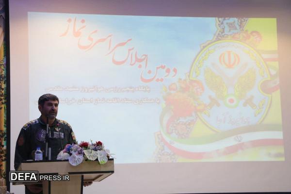 سرهنگ خلبان محمدزاده: انس با نماز توان رزمی نیروهای مسلح را ارتقا میبخشد سرهنگ خلبان محمدزاده: انس با نماز توان رزمی نیروهای مسلح را ارتقا میبخشد