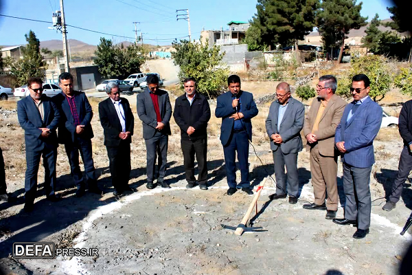 کلنگ زنی مدرسه «هفت شهید» در کلاته عبدل طرقبه