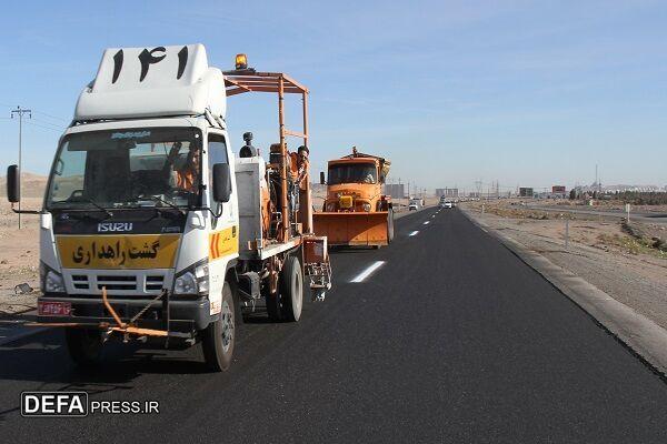 بیش از ۶۰۰ کیلومتر از راه‌های شهرستان سنندج خط کشی شد