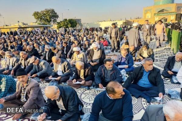 گلزار شهدا میزبان نماز باران/ زمزمه استغفار و امید در قزوین طنینانداز شد گلزار شهدا میزبان نماز باران/ زمزمه استغفار و امید در قزوین طنینانداز شد