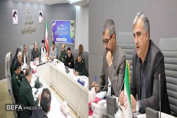 جلسه برنامه‌ریزی هفته بسیج و تشییع شهدای گمنام در فرمانداری سنندج برگزار شد