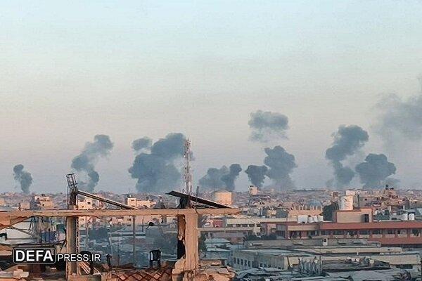 جنگنده‌های صهیونیستی شمال غزه را بمباران کردند