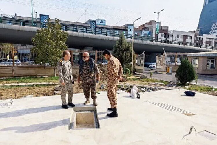 سرهنگ امیری مقدم از روند تکمیل یادمان شهید گمنام در باغستان جهاد کشاورزی قزوین بازدید کرد