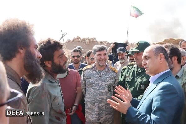 بازدید مسئولین از صحنه فیلم‌برداری فیلم سردار شهید املاکی