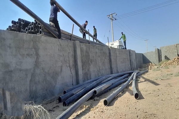 آبرسانی به روستای نوده پشنگ توسط قرارگاه امام حسن مجتبی (ع) سپاه پاسداران