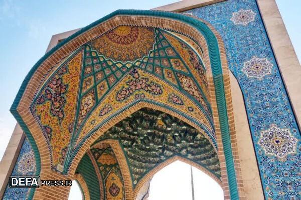 تجدید احترام به شهدای گمنام شهر محمدیه با حضور مدیرکل حفظ آثار دفاع مقدس قزوین