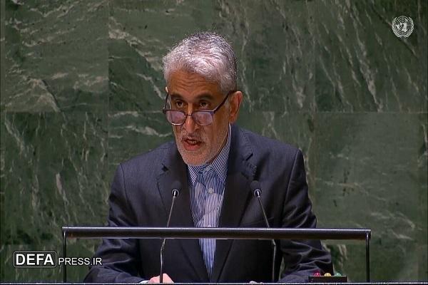 سفیر ایران در سازمان ملل: تهران هرگز در برابر تهدید یا اجبار تسلیم نخواهد شد