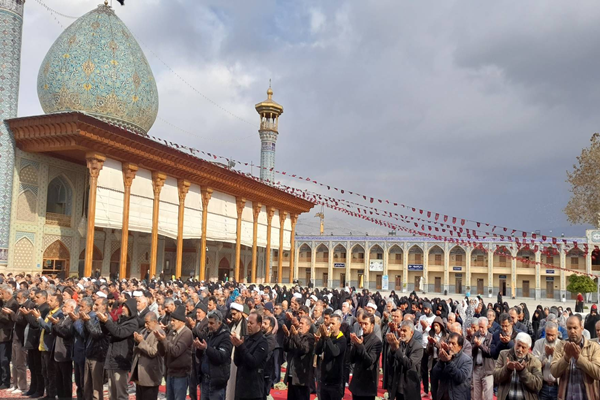 نماز باران در حرم مطهر شاهچراغ (ع) اقامه می‌شود