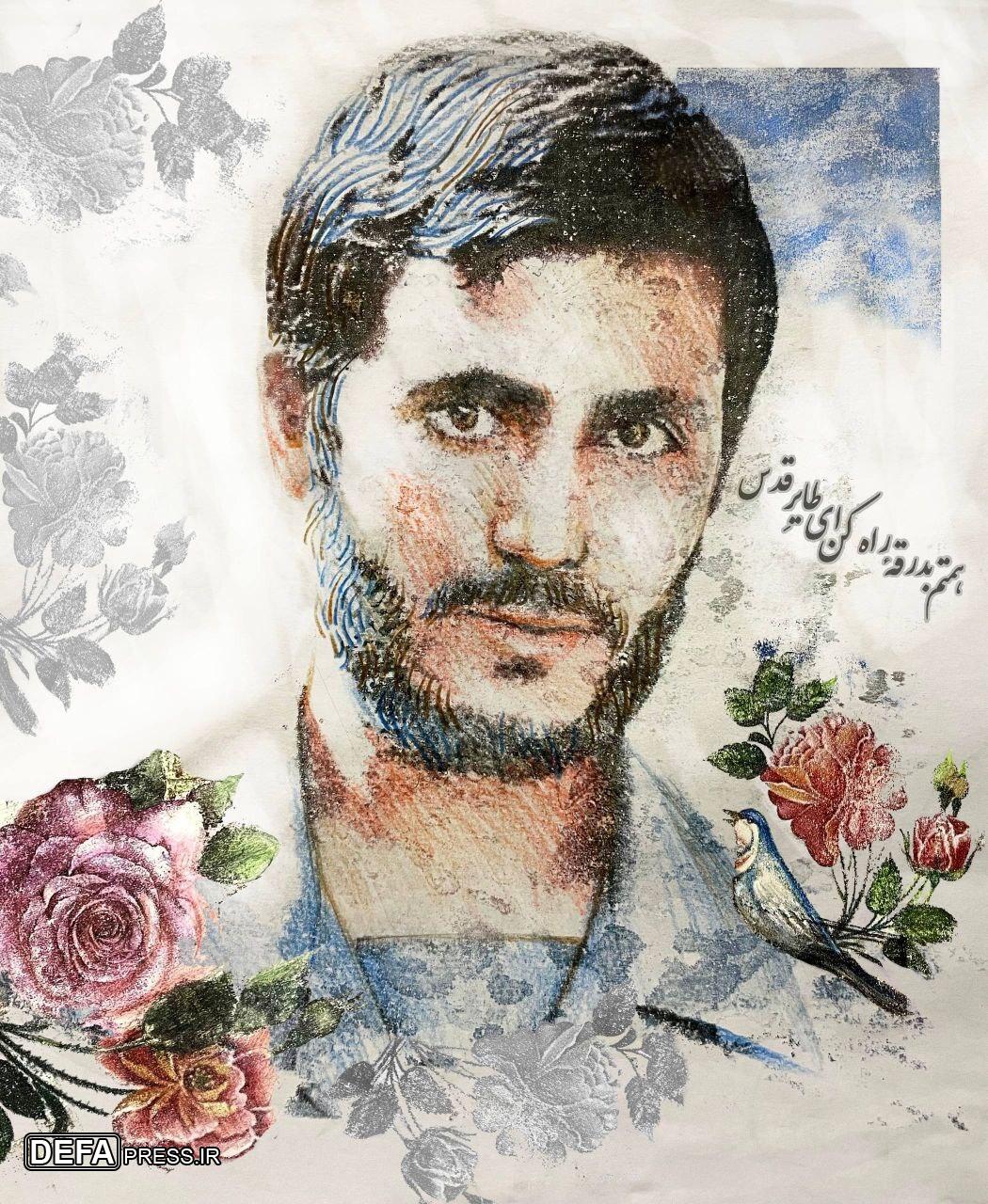 چهره‌ی شهید همت با زبان هنر در کالبد شهر احیا شد