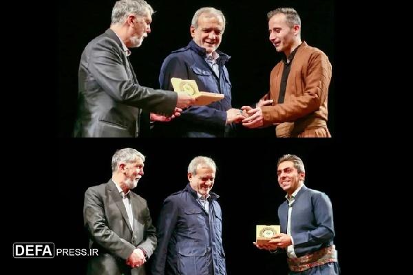 نمایندگان کردستان در آیین ملی کتاب دو عنوان برتر از رئیس جمهور دریافت کردند