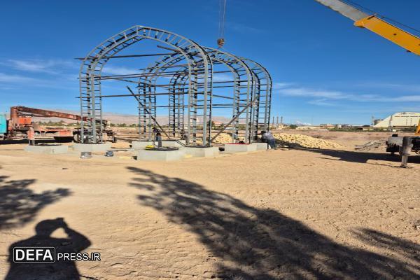 یادمان شهید گمنام در آلومینای جاجرم در حال تکمیل است+ تصاویر